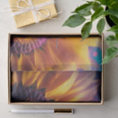 Honigbiene auf Sonnenblume Seidenpapier (Geschenk)