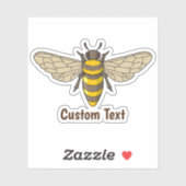 Honigbiene Aufkleber (Blatt)