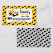 Honigbiene, Baby Shower Diaper Raffle Ticket Begleitkarte (Vorne/Hinten)