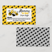 Honigbiene, Baby Shower Diaper Raffle Ticket Begleitkarte (Vorne/Hinten)
