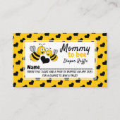Honigbiene, Baby Shower Diaper Raffle Ticket Begleitkarte (Vorderseite)