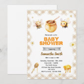 Honigbiene Baby Shower Einladung (Vorne/Hinten)
