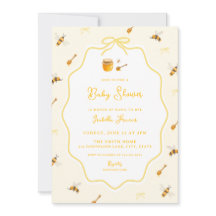 Honigbiene Baby Shower Gelb Süß wie Honig