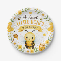 Honigbiene Baby Shower Teller