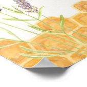 Honigbiene Babydusche Begrüßungspaket Poster (Ecke)