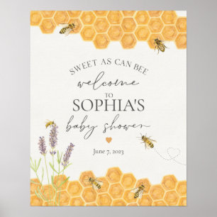 Honigbiene Babydusche Begrüßungspaket Poster