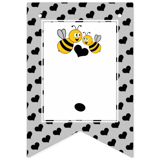 Honigbiene, Babydusche Wimpelkette (Zweite Fahne)