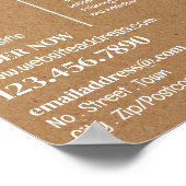 Honigbiene - Beeyard, Honigfarm Advertising Poster (Ecke)