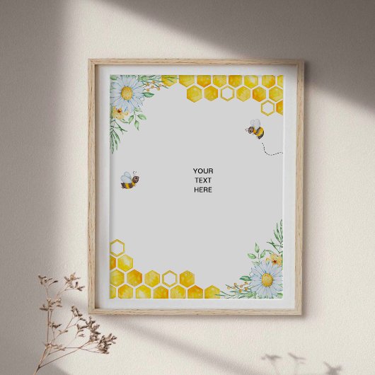 Honigbiene Benutzerdefiniertes Poster