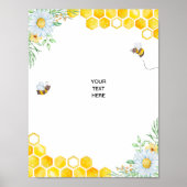 Honigbiene Benutzerdefiniertes Poster (Vorne)