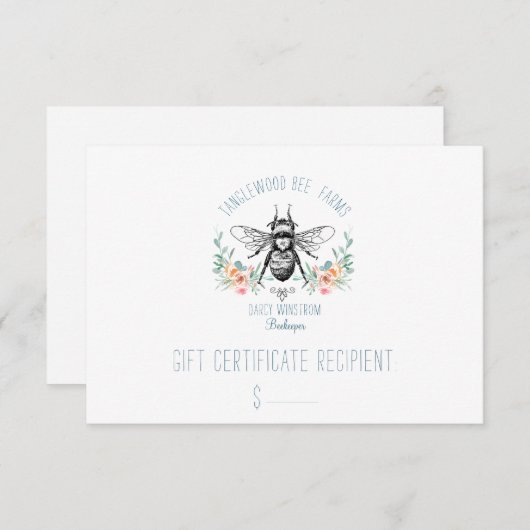 Honigbiene Bienenköpferin Apiary Floral Disk (Vorne/Hinten)