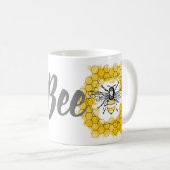 Honigbiene Bumblebee trendiger Sommer und Frühling Kaffeetasse (VorderseiteRechts)