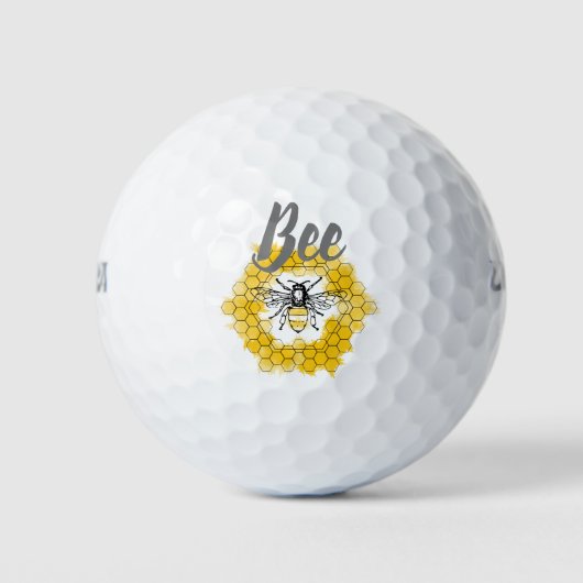 Honigbiene Bumblebee trendy Sommer und Frühling Golfball (Vorderseite)