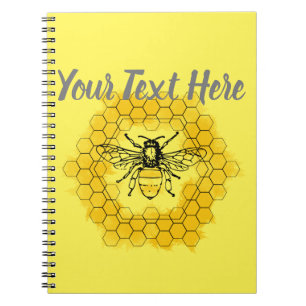 Honigbiene Bumblebee trendy Sommer und Frühling Notizblock