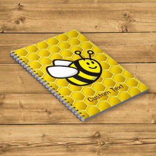 Honigbiene Cartoon Notizblock