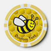 Honigbiene Cartoon Pokerchips (Vorderseite)