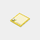 Honigbiene Cartoon Post-it Klebezettel (angewinkelt)