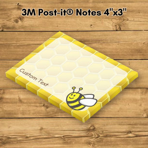 Honigbiene Cartoon Post-it Klebezettel