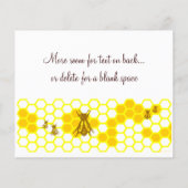 Honigbiene Custom Tags / Flyer (Hinten)