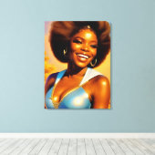 "Honigbiene" das Leben erfreuen Leinwanddruck (Insitu (Holzboden))