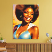 "Honigbiene" das Leben erfreuen Leinwanddruck (Insitu (Wohnzimmer))