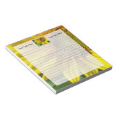 Honigbiene der Gelbblüte Notizblock (angewinkelt)