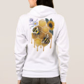 Honigbiene, die süß wird, zieht Hoodie (Rückseite)