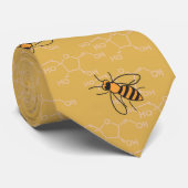 Honigbiene - Fructose-Molecule Krawatte (Gerollt)
