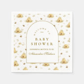 Honigbiene Garten Baby Shower Serviette (Vorderseite)