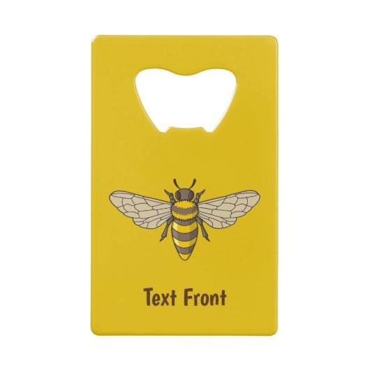 Honigbiene Geldbeutel Flaschenöffner (Vorderseite)