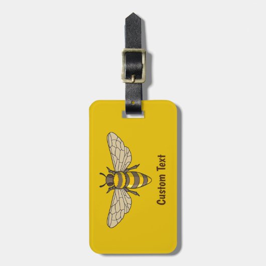 Honigbiene Gepäckanhänger (Vorderseite vertikal)