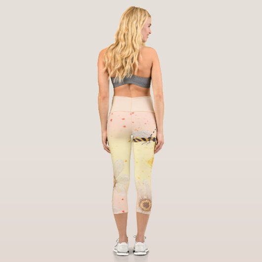 Honigbiene gerettet capri leggings (Rückseite)