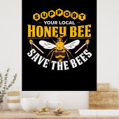 Honigbiene Gerettet Poster (Küche)