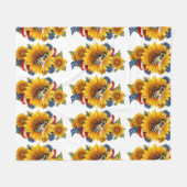 Honigbiene Geschenk Fleecedecke (Vorderseite (Horizontal))