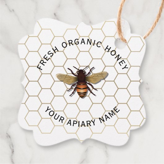 Honigbiene Geschenkanhänger (Rückseite)