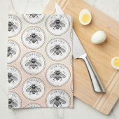 Honigbiene Geschirrtuch (Viertel Falte)