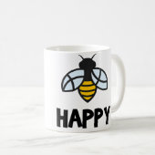 Honigbiene Glück Imker Gartenarbeit Kaffeetasse (VorderseiteRechts)