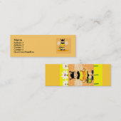 Honigbiene glücklich mini visitenkarte (Vorne/Hinten)