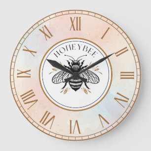 Honigbiene Große Wanduhr