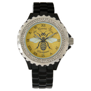 Honigbiene Honeycomb Bee Hübsch Personalisiert Armbanduhr