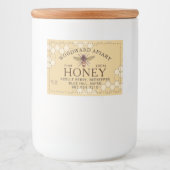 Honigbiene Honeycomb Pure Local Honey Yellow Lebensmitteletikett (Vorderseite)