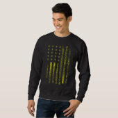 Honigbiene-Honigwabenrübe Sweatshirt (Vorne ganz)