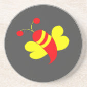 Honigbiene Hummel Getränkeuntersetzer (Vorne)