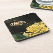 Honigbiene im Flug Untersetzer (Linke Seite)