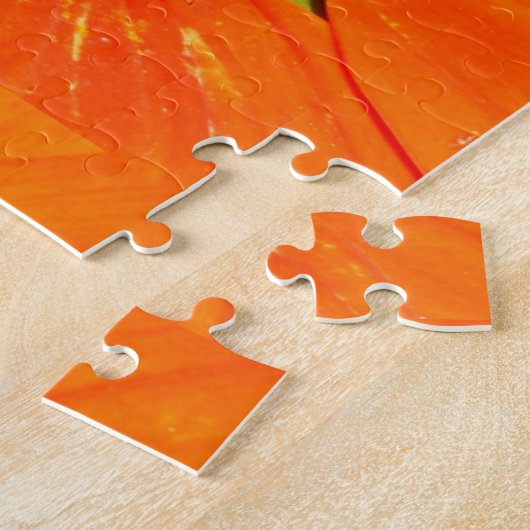 Honigbiene im Orangenpuzzle Puzzle (Seite)