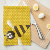 Honigbiene in Honeycomb Handtuch (Viertel Falte)