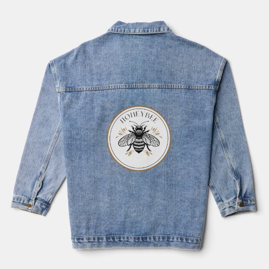 Honigbiene Jeansjacke (Rückseite)