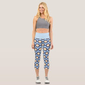 Honigbiene Kaffee Latte Capri Leggings (Vorderseite)
