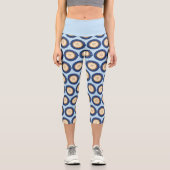 Honigbiene Kaffee Latte Capri Leggings (Vorderseite)