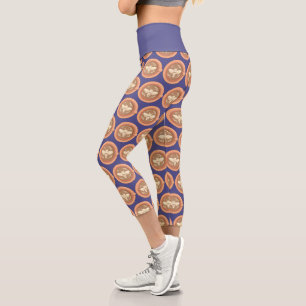 Honigbiene Kaffee Latte Capri Leggings